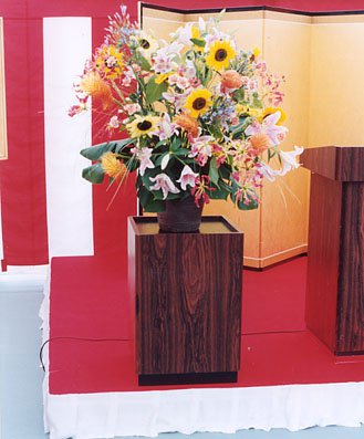 式典用花置き台サイズ詳細背面